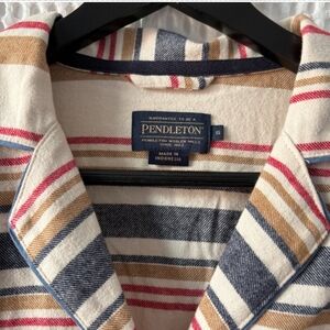 Pendleton Striped Cotton Flannel Pajama Top